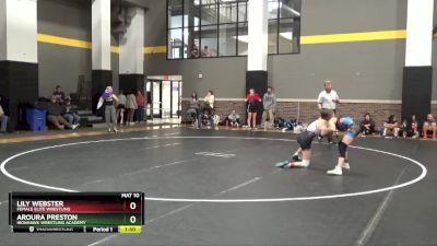 100 lbs Round 1 - Lily Webster, Female Elite Wrestling vs Aroura Preston, Ironhawk Wrestling Academy