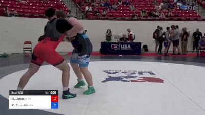130 kg 7th Place - Shilo Jones, Team Idaho Wrestling Club vs Cameron Groncki, Curby 3 Style Wrestling Club