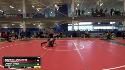 110 lbs Round 1 (6 Team) - Layden Hively, Louisville vs Jonathon Davenport, St. Paris Graham