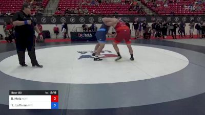 130 kg Rnd Of 16 - Brandon Metz, North Dakota vs Luke Luffman, Illinois Regional Training Center/Illini WC