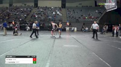141 lbs Consi of 4 - Ralph Tovar, Clackamas vs Cody Karstetter, Northeast Oklahoma