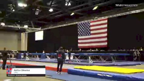 Kaitlyn Siksnius - Tumbling, CAVU - 2021 USA Gymnastics Championships