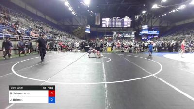 106 lbs Cons 32 #1 - Bryce Schnelzer, Virginia vs Johnny Behm, Idaho