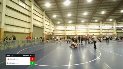 100 lbs 3rd Place Match - Braxtyn Harris, Delta Wrestling Club vs Cash Homer, Wasatch Wrestling Club