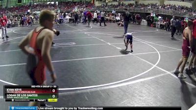 50 lbs Quarterfinal - Logan De Los Santos, Gering Wrestling Club vs Kyan Keys, Millard South Wrestling Club