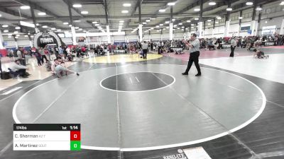 174 lbs Semifinal - Clayton Sherman, AZ Tilters vs Alex Martinez, Southside Wrestling