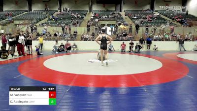 125 lbs 3rd Place - Maddox Vasquez, Savannah Wrestling Center vs Cullen Applegate, Compound Wrestling