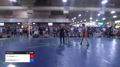 80 kg Rnd Of 64 - Liam Crook, Kaukauna High School Wrestling vs Vincent Freeman, Midwest Xtreme Wrestling