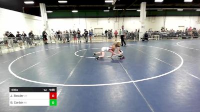 90 lbs Round Of 32 - Jaxten Bowler, UT vs Brian Corbin, WI