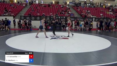 51 kg Cons 8 #1 - Peyton Schoettle, Roncalli Wrestling Foundation vs Samuel Wolford, Steller Trained Wrestling