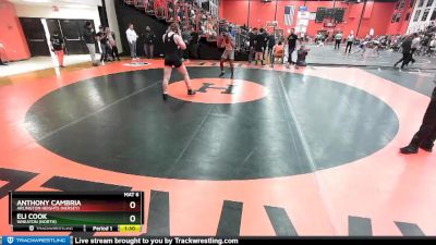 182 lbs Cons. Round 4 - Anthony Cambria, Arlington Heights (HERSEY) vs Eli Cook, Wheaton (NORTH)