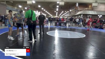 51 kg Rnd Of 16 - Konner Blaney, Beast Mode Wrestling vs Max Francisco, Anchorage Youth Wrestling Academy