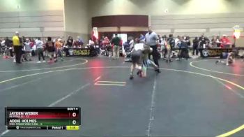 135 lbs Round 2 (4 Team) - Jayden Weber, MI Pitbulls vs Addie Holmes, Ring Finger Wrestling