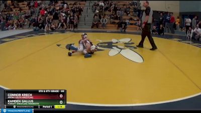 65 lbs Semifinal - Kamden Gallus, Pursuit Wrestling Minnesota vs Connor Krech, Anoka Youth Wrestling