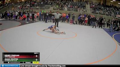 93 lbs Cons. Round 3 - Henry Finegan, Viper Wrestling vs Riggs Deaton, Sutherlin Mat Club