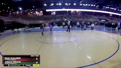 215 lbs Cons. Round 4 - Isaac Scalabrin, Ft Pierce Central vs Jordan Peralez, Palmetto Ridge H.S.