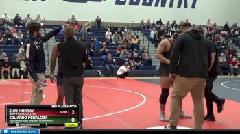 285 lbs 3rd Place Match - Shai Murray, North Idaho College vs Eduardo Penaloza, Southwestern Oregon Community College