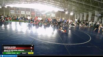 84 lbs Quarters & Wb (16 Team) - Bradyn Wilson-Jordan, Mat Demons vs Easton Suter, South Central Utah