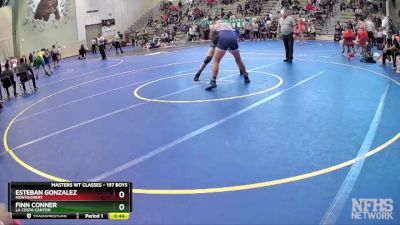 197 Boys Cons. Round 4 - Finn Conner, La Costa Canyon vs Esteban Gonzalez, Montgomery