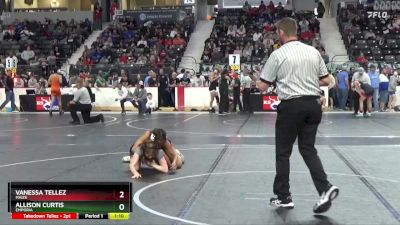 100 lbs Quarterfinal - Vanessa Tellez, Maize vs Allison Curtis, Emporia