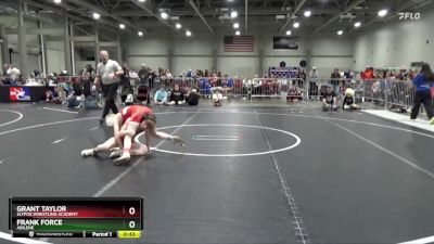 95 lbs Cons. Semi - Frank Force, Abilene vs Grant Taylor, SlyFox Wrestling Academy