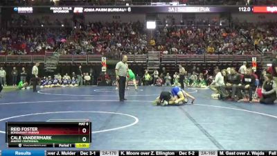 3A-106 lbs Cons. Semi - Reid Foster, Bondurant-Farrar vs Cale Vandermark, Ankeny Centennial