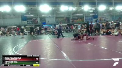 106 lbs Round 1 (16 Team) - Howard Hill, Clay HS vs Gable Hargrove, Backyard Brawlers