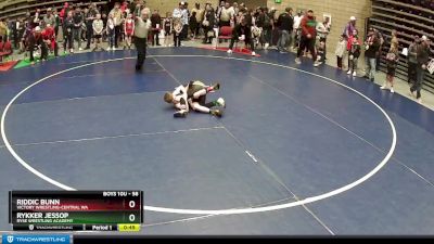 58 lbs Champ. Round 1 - Riddic Bunn, Victory Wrestling-Central WA vs Rykker Jessop, Ryse Wrestling Academy