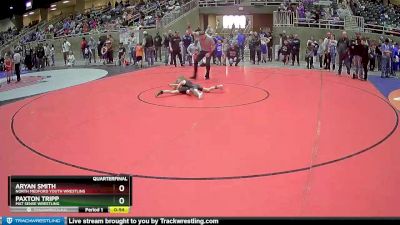 56 lbs Quarterfinal - Paxton Tripp, Mat Sense Wrestling vs Aryan Smith, North Medford Youth Wrestling