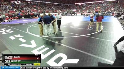 D1-113 lbs Quarterfinal - Alois Schlumpf, Bay Port vs Brayten Casey, Menomonie