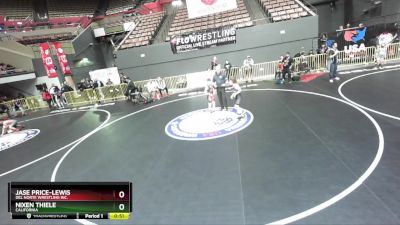 84 lbs Champ. Round 1 - Nixen Thiele, California vs Jase Price-Lewis, Del Norte Wrestling Inc.