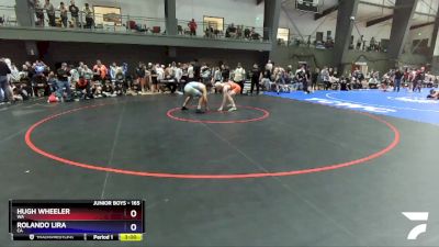 165 lbs Champ. Round 3 - Hugh Wheeler, WA vs Rolando Lira, CA