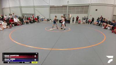 120 lbs Round 1 (8 Team) - Isaac Hampton, Oregon vs Isaac Gibbs, Texas Red