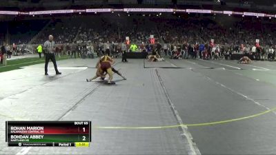 D1-113 lbs Champ. Round 1 - Bohdan Abbey, Hartland HS vs Rohan Marion, Kalamazoo Central HS