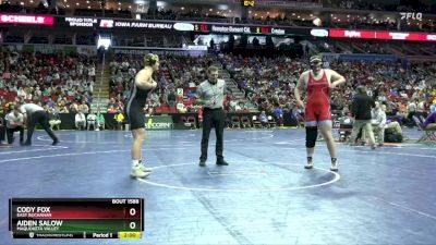 1A-285 lbs Cons. Semi - Aiden Salow, Maquoketa Valley vs Cody Fox, East Buchanan