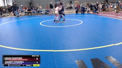 74 lbs Semifinal - Logan Crawford, Deer Park Ironman Wrestling Club vs Andrew O`Donnell, Mat Demon Wrestling Club