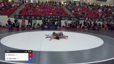 60 kg Cons 64 #2 - Kieran Akerson, MWC Wrestling Academy vs Braylon Reynolds, Red Cobra Wrestling Academy