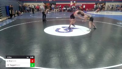 172 lbs Round Of 16 - Jackson Krul, Avonworth vs Brayden Taggart, Bentworth