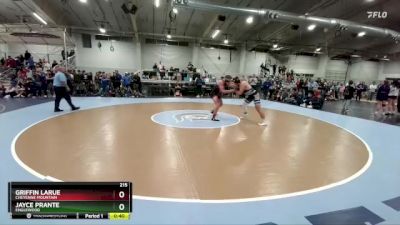 215 lbs 5th Place Match - Griffin LaRue, Cheyenne Mountain vs Jayce Prante, Englewood