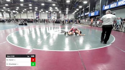 138 lbs Round Of 128 - Brady Hand, VA vs Oskar Gluckow, NJ