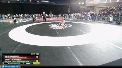 117 lbs Champ. Round 1 - Emmitt Gardner, Enumclaw Yellow Jackets Wrestling Club vs James Harmon, Wrestling Rhinos Wrestling Club