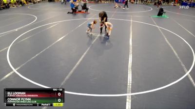 53 lbs Quarterfinal - Connor Flynn, Farmington Wrestling Club vs Eli Looman, Pursuit Wrestling Minnesota