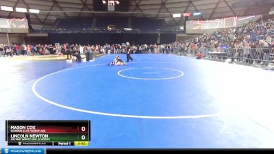 63 lbs Cons. Round 3 - Mason Cox, Warden Elite Wrestling vs Lincoln Newton, Ascend Wrestling Academy