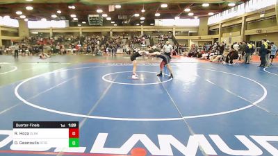 132 lbs Quarterfinal - Ryan Hoza, Glen Rock vs Dante Geanoulis, Rutherford