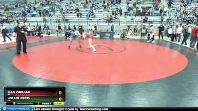 66 lbs Quarterfinal - Ella Poalillo, NJ vs Leilani Lemus, CA