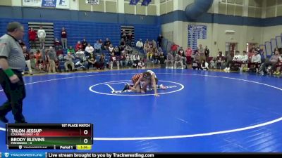 106 lbs Placement Matches (8 Team) - Talon Jessup, Columbus East vs Brody Blevins, Mishawaka