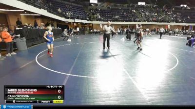 90 lbs Quarterfinal - Cain Crosson, Sebolt Wrestling Academy vs Jared Glendening, Big Game Wrestling Club