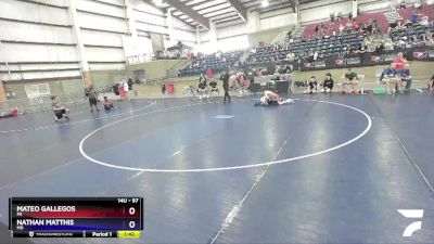 97 lbs Semifinal - Mateo Gallegos, PA vs Nathan Matthis, MD