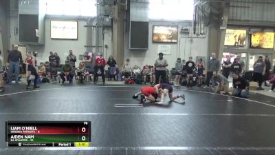 76 lbs Round 1 (6 Team) - Liam O`Niell, Virginia Patriots vs Aiden Nam, 84 Athletes