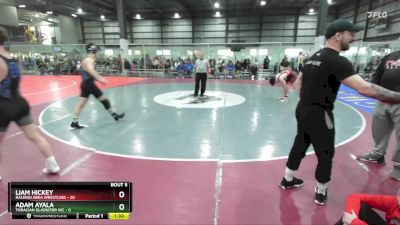 132 lbs Round 3 (4 Team) - Liam Hickey, RALEIGH AREA WRESTLING vs Adam Ayala, THRACIAN GLADIATOR WC